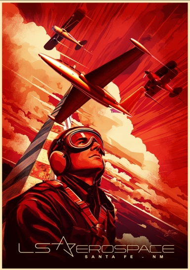 Illustration réalisée pour la société LS Aerospace basée à Santé Fé, Nouveau Mexique, USA